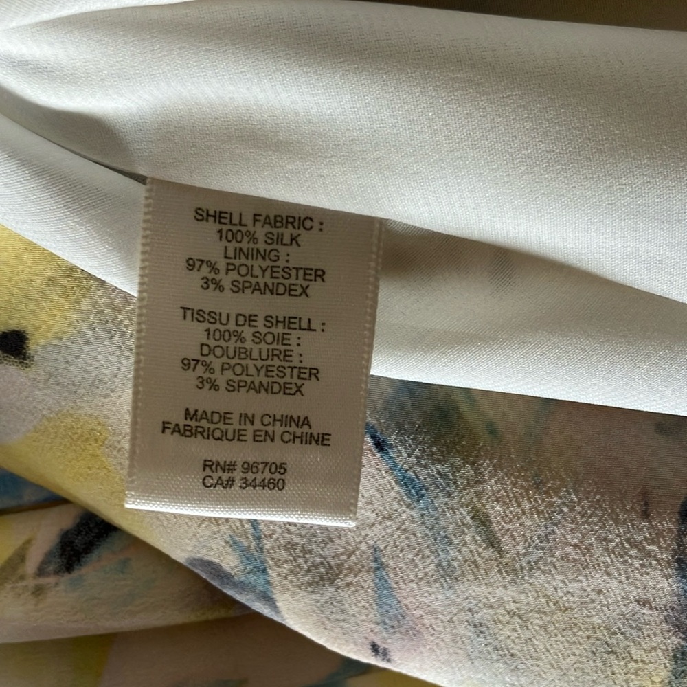 Rebecca Taylor Cream and Yellow Patterned Dress - Picture 3 of 5
